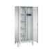 C+P Locker Evolo, 2 compartments, H1850B810D500 mm, light gray No. 48060-22|S10035 - Clothes locker (workshop) - 2