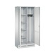 C+P Locker Evolo, 2 compartments, H1800B810D500 mm, light gray No. 48160-22|S10013 - Clothes locker (workshop) - 2