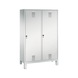 C+P locker Evolo, 4 compartments, H1850B1190D500 mm, light gray No. 48210-40|S10002 - Clothes locker (workshop) - 1