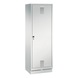 C+P Locker Evolo, 2 compartments, H1800B610D500 mm, light gray No. 48220-20|S10000 - Clothes locker (workshop) - 1
