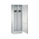 C+P Locker Evolo, 2 compartments, H1800B610D500 mm, light gray No. 48220-20|S10000 - Clothes locker (workshop) - 2