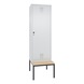 C+P Locker Evolo, 2 compartments, H2090B610D500 mm, light gray No. 48250-20|S10005 - Clothes locker (workshop) - 1