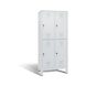 C+P Locker double-decker Evolo, 2 compartments, H1850B810T500 mm, No. 48310-22|S10012 - Clothes locker (workshop) - 1