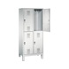 C+P Locker double-decker Evolo, 2 compartments, H1850B810T500 mm, No. 48310-22|S10012 - Clothes locker (workshop) - 2