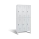 C+P Locker double-decker Evolo, 3 compartments, H1850B900D500 mm, No. 48310-30|S10006 - Clothes locker (workshop) - 1