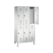 C+P Locker double-decker Evolo, 3 compartments, H1850B900D500 mm, No. 48310-30|S10006 - Clothes locker (workshop) - 2