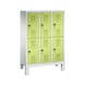 C+P Kindergarten locker Evolo, 6 compartments, H1350B900D300 mm, No. 483103-30|S10041 - Clothes locker (workshop) - 1