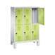 C+P Kindergarten locker Evolo, 6 compartments, H1350B900D300 mm, No. 483103-30|S10041 - Clothes locker (workshop) - 2