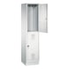 C+P Locker double-decker Evolo, 1 compartment, H1800B420D500 mm, No. 48320-12|S10003 - Clothes locker (workshop) - 2