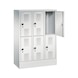 C+P Kindergarten locker Evolo, 6 compartments, H1300B900D300 mm, No. 483203-30|S10053 - Clothes locker (workshop) - 2