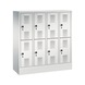 C+P Kindergarten locker Evolo, 8 compartments, H1300B1190D300 mm, No. 483203-40|S10058 - Clothes locker (workshop) - 1