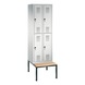 C+P Locker double-decker Evolo, 2 compartments, H2090B610D815 mm, No. 48350-20|S10010 - Clothes locker (workshop) - 1