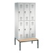 C+P Locker double-decker Evolo, 3 compartments, H2090B900D815 mm, No. 48350-30|S10021 - Clothes locker (workshop) - 1