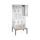 C+P Locker double-decker Evolo, 3 compartments, H2090B900D815 mm, No. 48350-30|S10021 - Clothes locker (workshop) - 2