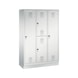 C+P locker Evolo, 3 compartments, H1800B1200D500 mm, light gray No. 48620-32|S10015 - Clothes locker (workshop) - 1