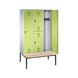 C+P Locker Evolo, 3 compartments, H2090B1200D815 mm, No. 48650-32|S10010 - Clothes locker (workshop) - 2