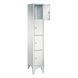 C+P Classic locker cabinet 4 compartments H1850B320D500 mm No 8010-104|S10000 - Clothes locker (workshop) - 2
