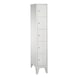C+P Classic locker cabinet 5 compartments H1850B320D500 mm No 8010-105|S10001 - Clothes locker (workshop) - 2