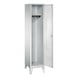 C+P Classic locker, 1 compartment, H1850B420D500 mm, light gray No. 8010-12|S10001 - Clothes locker (workshop) - 2