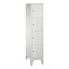 C+P Classic locker cabinet 4 compartments H1850B420D500 mm No 8010-124|S10000 - Clothes locker (workshop) - 1