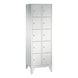 C+P Classic locker cabinet, 10 compartments, H1850B610D500 mm, No. 8010-205|S10001 - Clothes locker (workshop) - 1