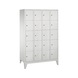 C+P Classic locker, 4 compartments, H1850B1190D500 mm, light gray No. 8010-405|S10000 - Clothes locker (workshop) - 1