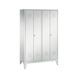 C+P Locker Classic, 4 compartments, H1850B1190D500 mm, light gray No. 8012-40|S10001 - Clothes locker (workshop) - 1