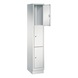 C+P Classic locker cabinet 3 compartments H1800B320D500 mm No 8020-103|S10001 - Clothes locker (workshop) - 2