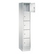 C+P Classic locker cabinet 5 compartments H1800B320D500 mm No 8020-105|S10001 - Clothes locker (workshop) - 2