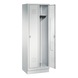 C+P Classic locker, 2 compartments, H1800B610D500 mm, light gray No. 8020-20|S10000 - Clothes locker (workshop) - 2