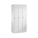 C+P Classic locker, 3 compartments, H1800B900D500 mm, light gray No. 8020-30|S10000 - Clothes locker (workshop) - 1