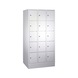 C+P Classic locker cabinet, 15 compartments, H1800B900D500 mm, No. 8020-305|S10000 - Clothes locker (workshop) - 1
