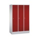 C+P Classic locker, 3 compartments, H1800B1200D500 mm, No. 8020-32|S10000 - Clothes locker (workshop) - 1