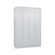 C+P Spind Classic, 4 Abteile, H1800B1190T500 mm, Lichtgrau Nr. 8020-40|S10000 - Kleiderspind (Werkstatt) - 1