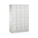 C+P Classic locker cabinet, 16 compartments, H1800W1190D500 mm No. 8020-404|S10000 - Clothes locker (workshop) - 1
