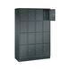 C+P Classic locker cabinet, 16 compartments, H1800B1190D500 mm No. 8020-404|S10432 - Clothes locker (workshop) - 2