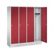 C+P Classic locker, 4 compartments, H1800B1590D500 mm, No. 8020-42|S10000 - Clothes locker (workshop) - 2