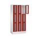 C+P Classic locker cabinet 9 compartments H1800B900D500 mm No 8020A303|S10000 - Clothes locker (workshop) - 2