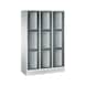 C+P Classic locker cabinet, 9 compartments, H1800B1200D500 mm, No. 8020A323|S10021 - Clothes locker (workshop) - 1