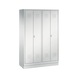 C+P Locker Classic, 4 compartments, H1800B1190D500 mm, light gray No. 8022-40|S10000 - Clothes locker (workshop) - 1