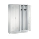 C+P Locker Classic, 4 compartments, H1800B1190D500 mm, light gray No. 8022-40|S10000 - Clothes locker (workshop) - 2