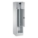 C+P Z locker Classic, 2 compartments, H1800B420D510 mm, light gray No. 8023-122|S10000 - Clothes locker (workshop) - 2