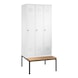 C+P Classic locker, 3 compartments, H2090B900D815 mm, light gray No. 8050-30|S10000 - Clothes locker (workshop) - 1