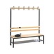 C+P Wardrobe bench 1-sided, H1650B1500D400 mm, black-grey No. 8051-110|S10000 - Clothes locker (workshop) - 2