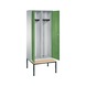 C+P Locker Classic, 2 compartments, H2090B810D815 mm, No. 8052-22|S10000 - Clothes locker (workshop) - 2