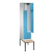 C+P Z-locker Classic, 2 compartments, H2090B420D510 mm, No. 8053-122|S10002 - Clothes locker (workshop) - 2