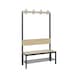 C+P Wardrobe bench 1-sided, damp room, H1650B1000T407 mm, No. 8060-110|S10004 - Clothes locker (workshop) - 2