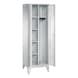 C+P Locker Classic, 2 compartments, H1850B610T500 mm, light gray No. 8060-20|S10000 - Clothes locker (workshop) - 2