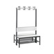 C+P Wardrobe bench 2-sided, damp room, H1650B1000D760 mm, No. 8060-210|S10002 - Clothes locker (workshop) - 1