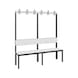 C+P Wardrobe bench, 1-sided, damp room, H1650B1500D407 mm, No. 8061-100|S10013 - Clothes locker (workshop) - 2